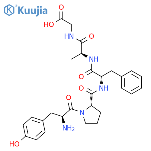 GLYCINE, N-[N-[N-(1-L-TYROSYL-L-PROLYL)-L-PHENYLALANYL]-L-ALANYL]- structure