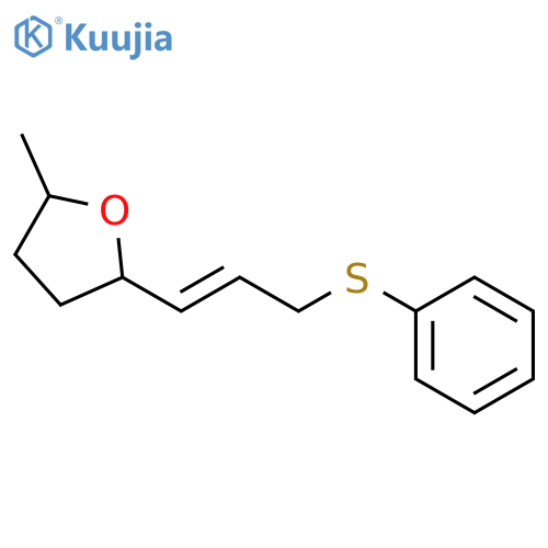 Furan, tetrahydro-2-methyl-5-[3-(phenylthio)-1-propenyl]- structure