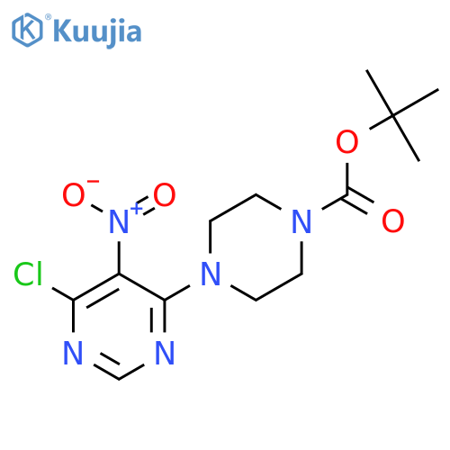 1-Boc-4-(6-Chloro-5-nitro-4-pyrimidinyl)piperazine structure