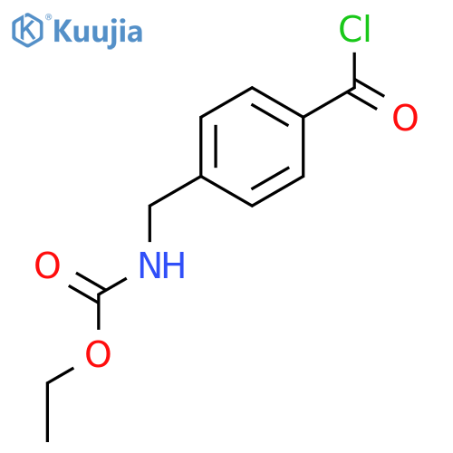 Carbamic acid, [4-(chlorocarbonyl)phenyl]methyl-, ethyl ester structure