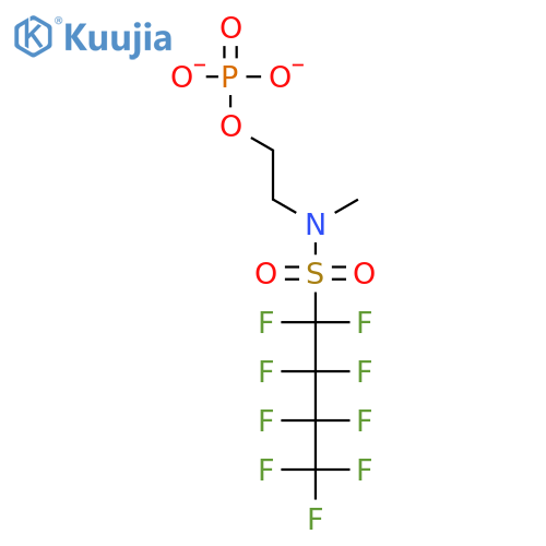 2-[methyl(1,1,2,2,3,3,4,4,4-nonafluorobutylsulfonyl)amino]ethyl phosphate structure