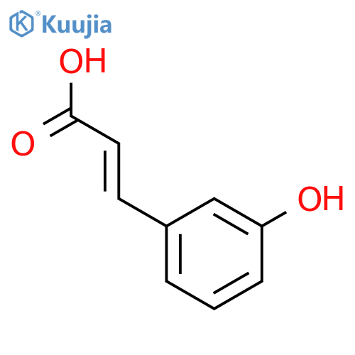 (E)-3-(3-Hydroxyphenyl)acrylic acid structure