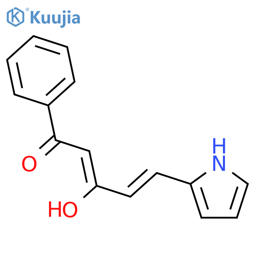 2,4-Pentadien-1-one, 3-hydroxy-1-phenyl-5-(1H-pyrrol-2-yl)-, (Z,E)- structure