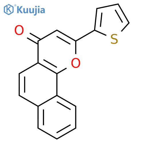 4H-Naphtho[1,2-b]pyran-4-one, 2-(2-thienyl)- structure