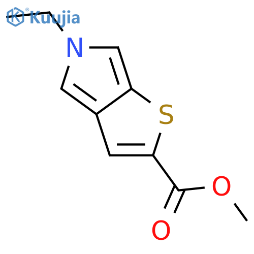 5-ethyl-5H-Thieno[2,3-c]pyrrole-2-carboxylic acid methyl ester structure