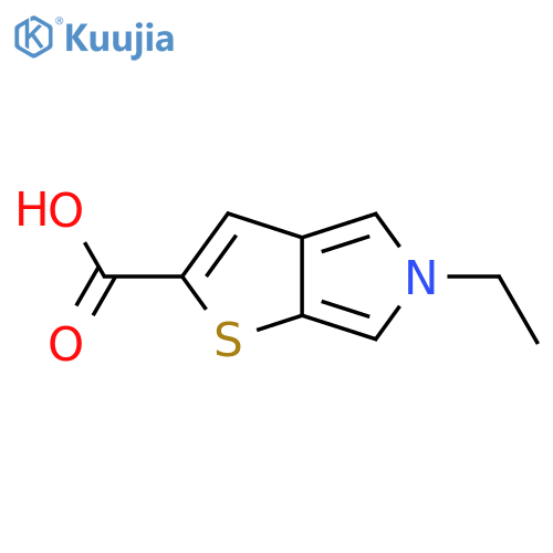 5-Ethyl-5H-thieno[2,3-c]pyrrole-2-carboxylic acid structure