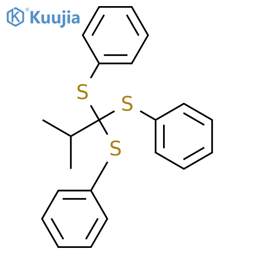 Benzene, 1,1',1''-[(2-methylpropylidyne)tris(thio)]tris- structure