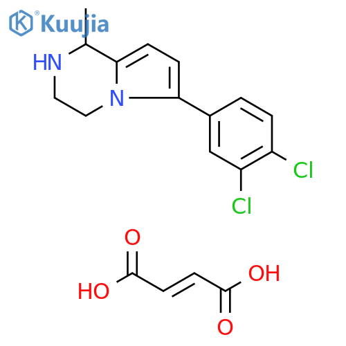 Pyrrolo[1,2-a]pyrazine,6-(3,4-dichlorophenyl)-1,2,3,4-tetrahydro-1-methyl-, (E)-2-butenedioate(2:1) structure