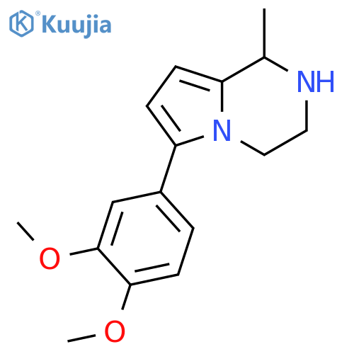 Pyrrolo[1,2-a]pyrazine,6-(3,4-dimethoxyphenyl)-1,2,3,4-tetrahydro-1-methyl- structure