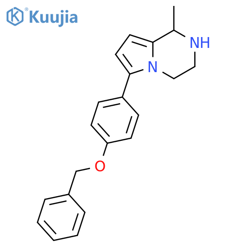 Pyrrolo[1,2-a]pyrazine,1,2,3,4-tetrahydro-1-methyl-6-[4-(phenylmethoxy)phenyl]- structure