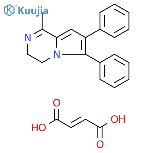 Pyrrolo[1,2-a]pyrazine, 3,4-dihydro-1-methyl-6,7-diphenyl-,(E)-2-butenedioate (1:1) structure