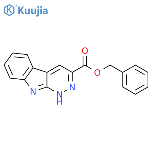 1H-Pyridazino[3,4-b]indole-3-carboxylic acid, phenylmethyl ester structure