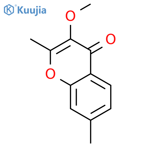 3-Methoxy-2,7-dimethyl-4H-chromen-4-one structure