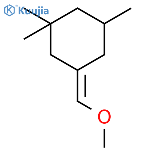 Cyclohexane, 3-(methoxymethylene)-1,1,5-trimethyl- structure