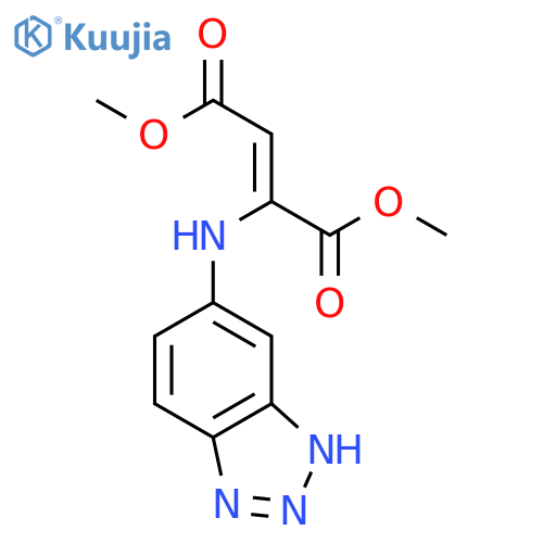 2-Butenedioic acid, 2-(1H-benzotriazol-5-ylamino)-, dimethyl ester, (Z)- structure