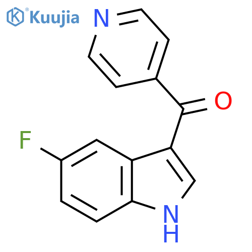 Methanone, (5-fluoro-1H-indol-3-yl)-4-pyridinyl- structure