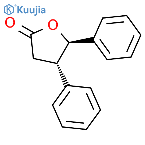 2(3H)-Furanone, dihydro-4,5-diphenyl-, (4S-trans)- structure