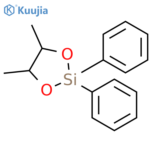 1,3-Dioxa-2-silacyclopentane, 4,5-dimethyl-2,2-diphenyl- structure