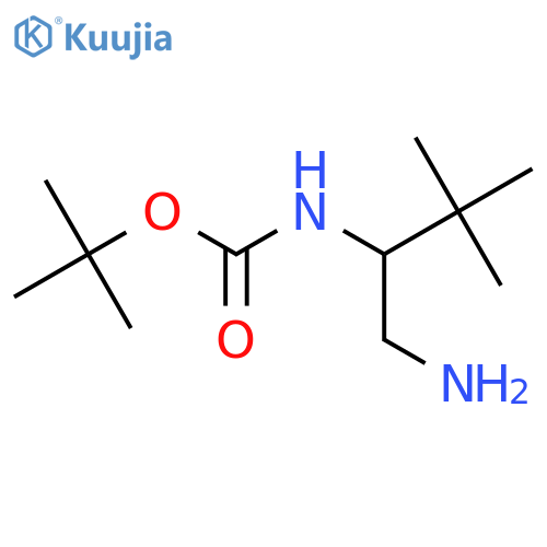 tert-Butyl n-(1-amino-3,3-dimethylbutan-2-yl)carbamate structure