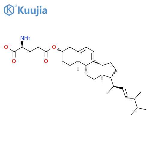 L-Glutamic acid, 5-[(3b,22E)ergosta-5,7,22-trien-3-yl] ester structure