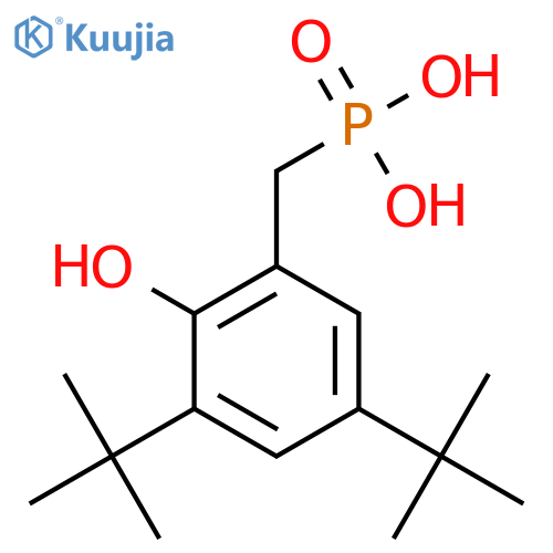 PHOSPHONIC ACID, [[3,5-BIS(1,1-DIMETHYLETHYL)-2-HYDROXYPHENYL]METHYL]- structure