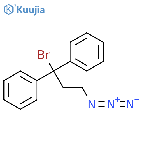 Benzene, 1,1'-(3-azido-1-bromopropylidene)bis- structure