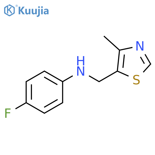 4-fluoro-N-(4-methyl-1,3-thiazol-5-yl)methylaniline structure