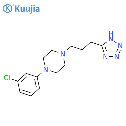 Piperazine, 1-(3-chlorophenyl)-4-[3-(1H-tetrazol-5-yl)propyl]- structure