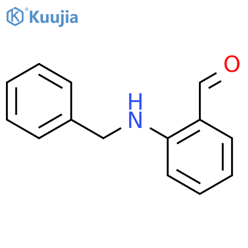 Benzaldehyde, 2-[(phenylmethyl)amino]- structure