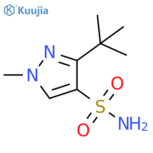 3-(tert-butyl)-1-methyl-1H-pyrazole-4-sulfonamide structure