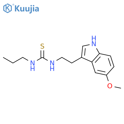 Thiourea, N-[2-(5-methoxy-1H-indol-3-yl)ethyl]-N'-propyl- structure