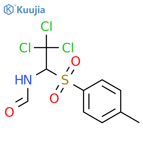 N-[2,2,2-trichloro-1-(4-methylbenzenesulfonyl)ethyl]formamide structure