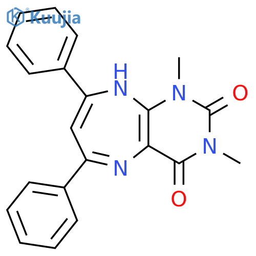 1,3-Dimethyl-6,8-diphenyl-1H-pyrimido[4,5-b][1,4]diazepine-2,4(3H,9H)-dione structure