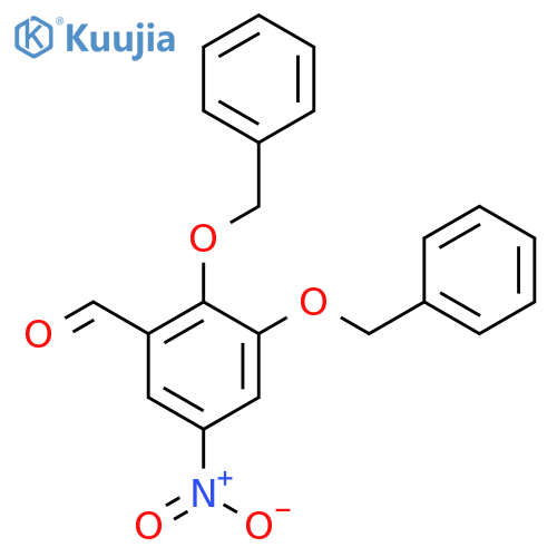 2,3-Bis-benzyloxy-5-nitro-benzaldehyde structure