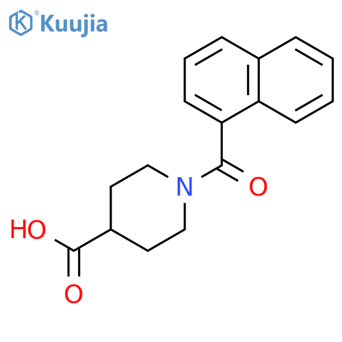 1-(naphthalene-1-carbonyl)piperidine-4-carboxylic acid structure