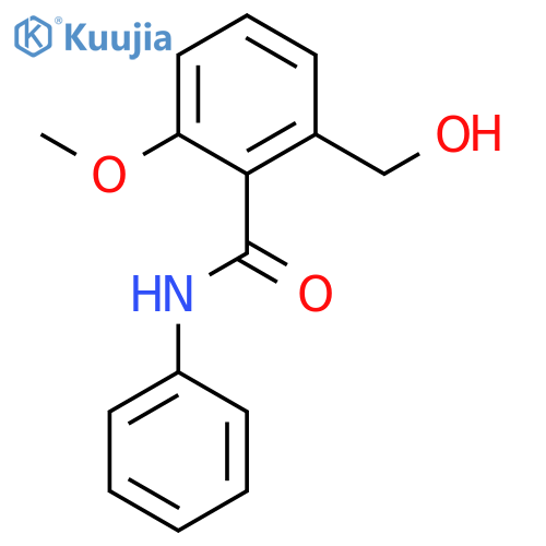 Benzamide, 2-(hydroxymethyl)-6-methoxy-N-phenyl- structure
