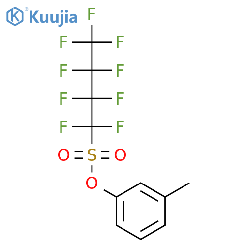 1-Butanesulfonic acid, nonafluoro-, 3-methylphenyl ester structure