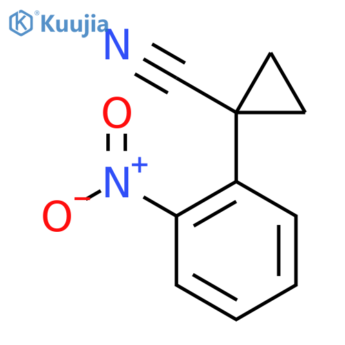 1-(2-nitrophenyl)cyclopropane-1-carbonitrile structure