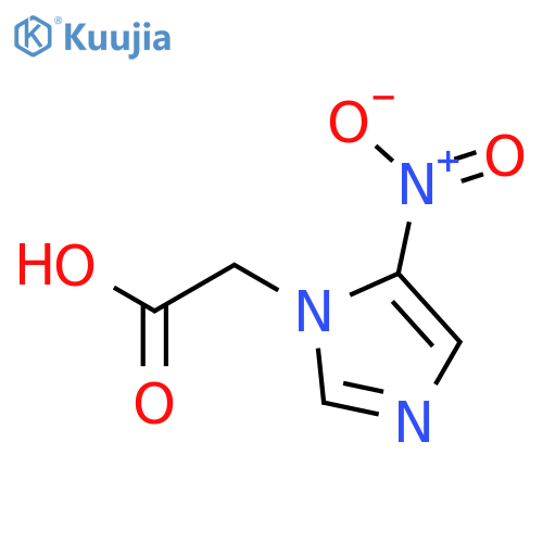1H-Imidazole-1-aceticacid, 5-nitro- structure