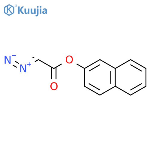 Acetic acid, diazo-, 2-naphthalenyl ester structure