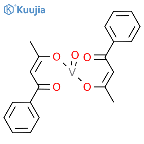 Vanadium,oxobis(1-phenyl-1,3-butanedionato-kO1,kO3)- structure