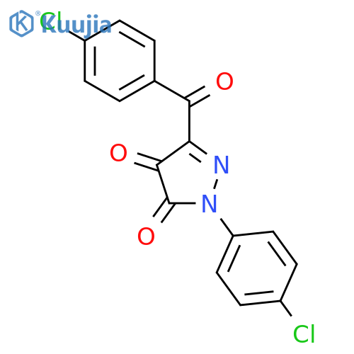 1H-Pyrazole-4,5-dione, 3-(4-chlorobenzoyl)-1-(4-chlorophenyl)- structure