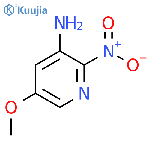 5-methoxy-2-nitro-pyridin-3-amine structure