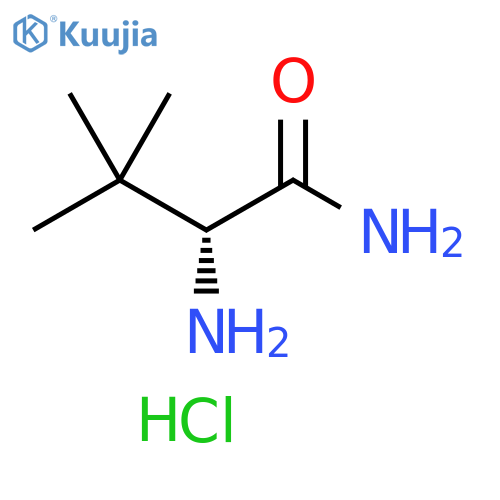 (2R)-2-amino-3,3-dimethylbutanamide hydrochloride structure