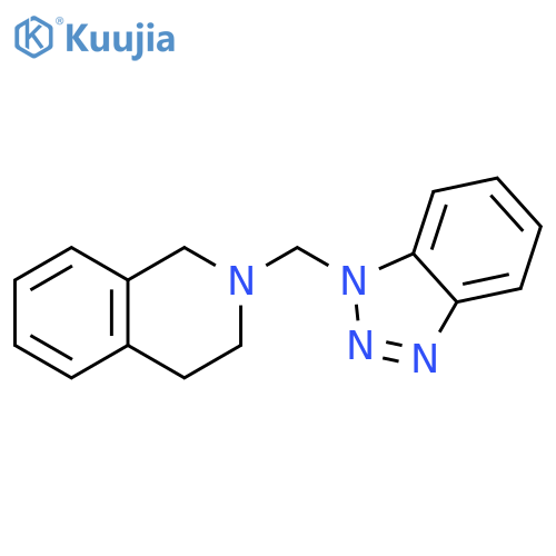 2-(1H-1,2,3-Benzotriazol-1-ylmethyl)-1,2,3,4-tetrahydroisoquinoline structure