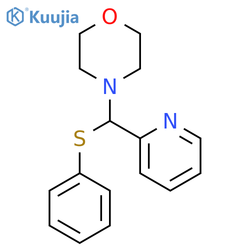 Morpholine, 4-[(phenylthio)-2-pyridinylmethyl]- structure