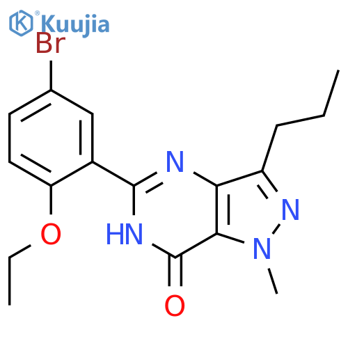 7H-Pyrazolo[4,3-d]pyrimidin-7-one, 5-(5-bromo-2-ethoxyphenyl)-1,6-dihydro-1-methyl-3-propyl- structure