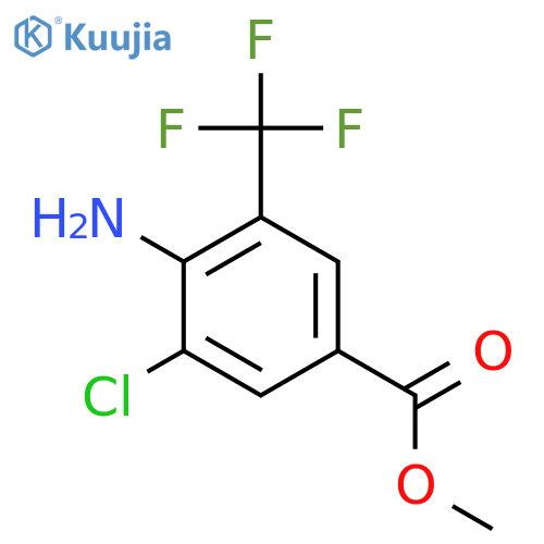 Methyl 4-amino-3-chloro-5-(trifluoromethyl)benzoate structure