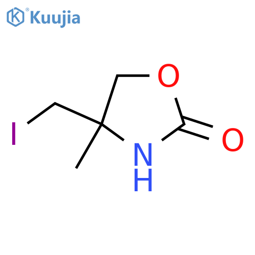 2-Oxazolidinone, 4-(iodomethyl)-4-methyl- structure