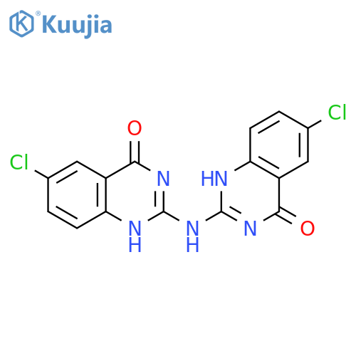 4(1H)-Quinazolinone, 2,2'-iminobis[6-chloro- structure